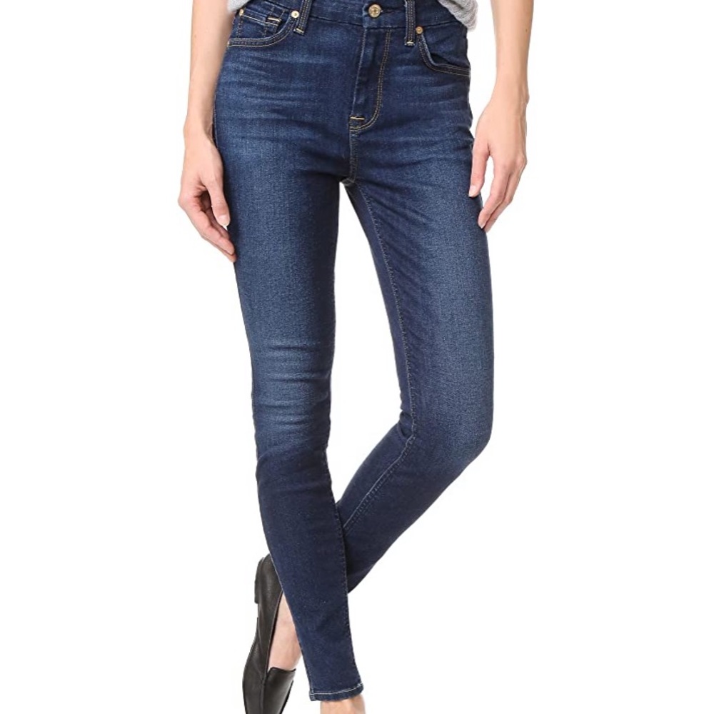 7 FOR ALL MANKIND HIGH WAIST SKINNY